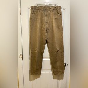 Levi’s, orange tags 38x32